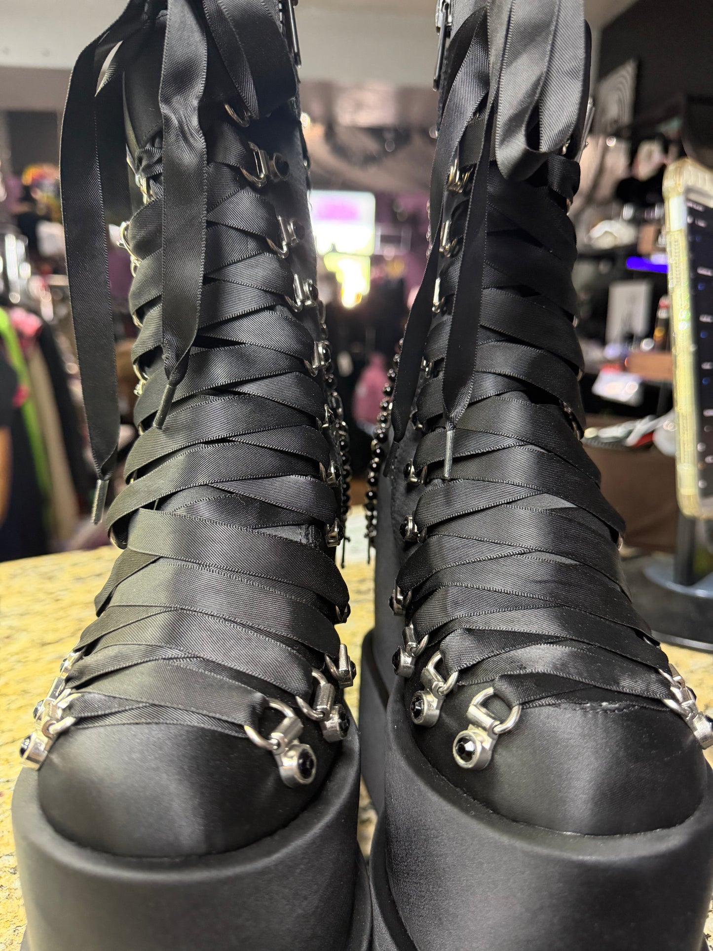 ULTRA RARE- DOUBLE STACKED TRAITOR BOOTS - HOLY REVELATION- Size 7