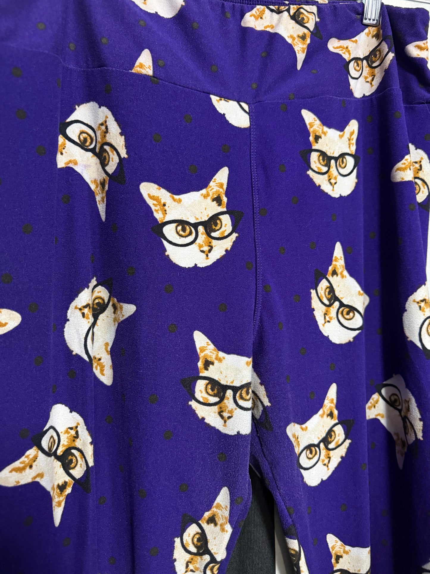 Lularoe Tall & Curvy Cat & Glasses Leggings