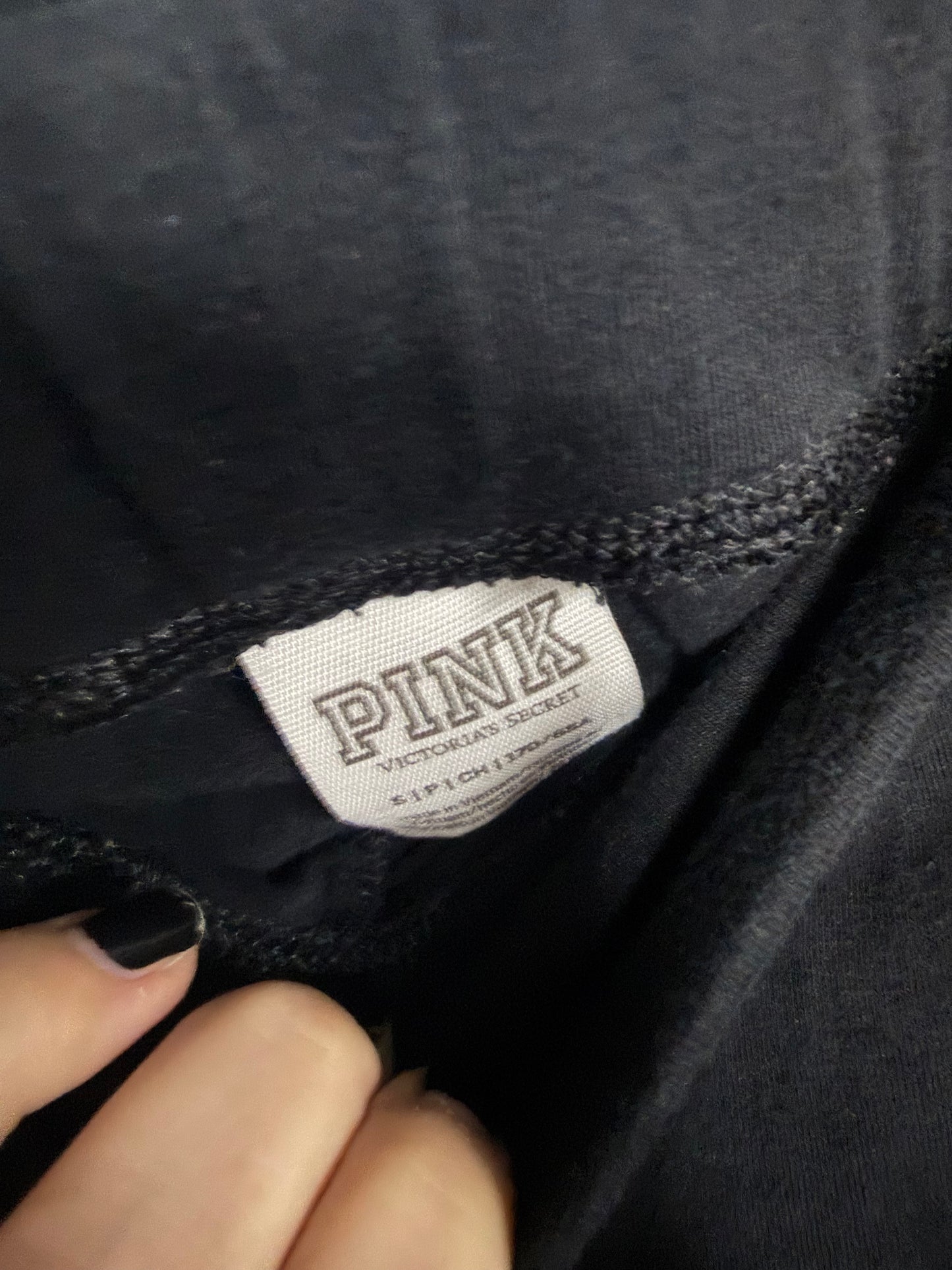 Victoria Secret Pink -Black/Gold Leggings- Small