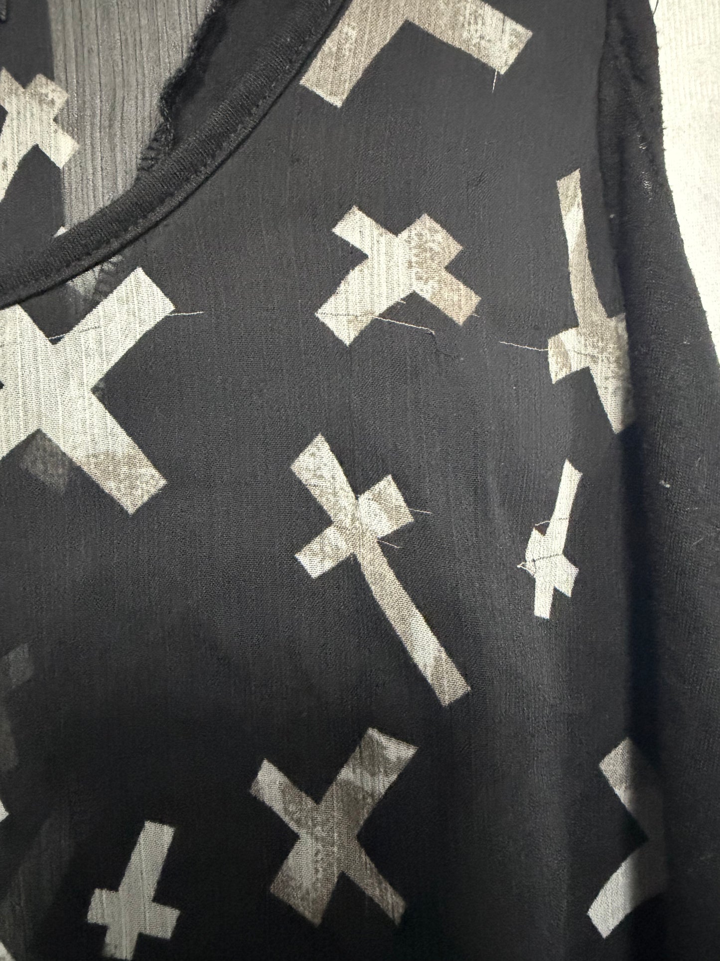 Royal Bones Cross Flowy Tank- Size M