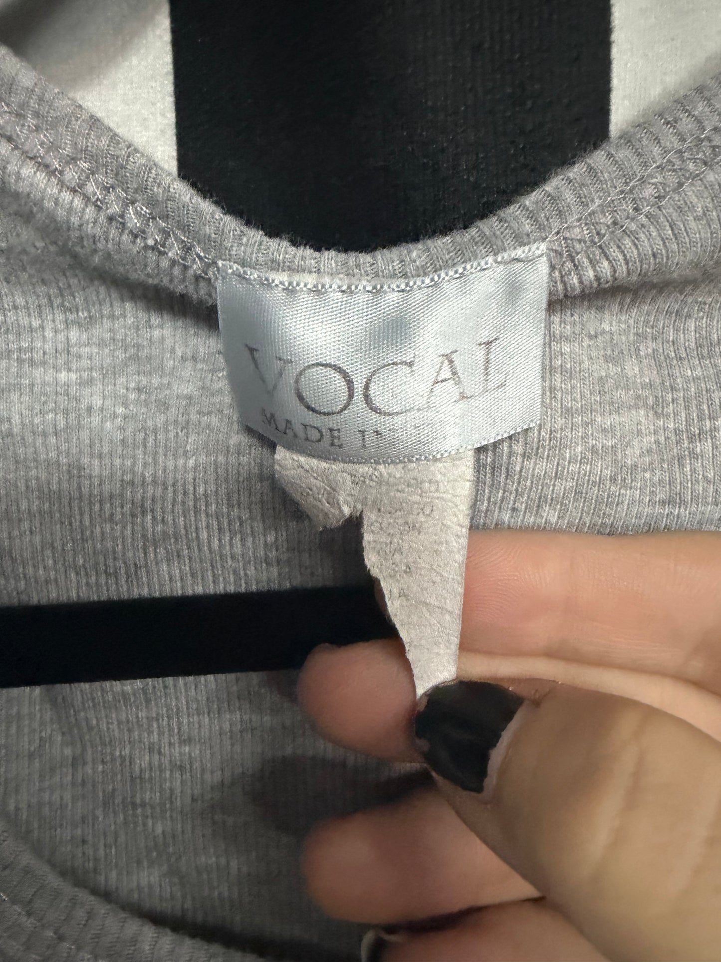 Vocal Grey Crown Tank- S/M
