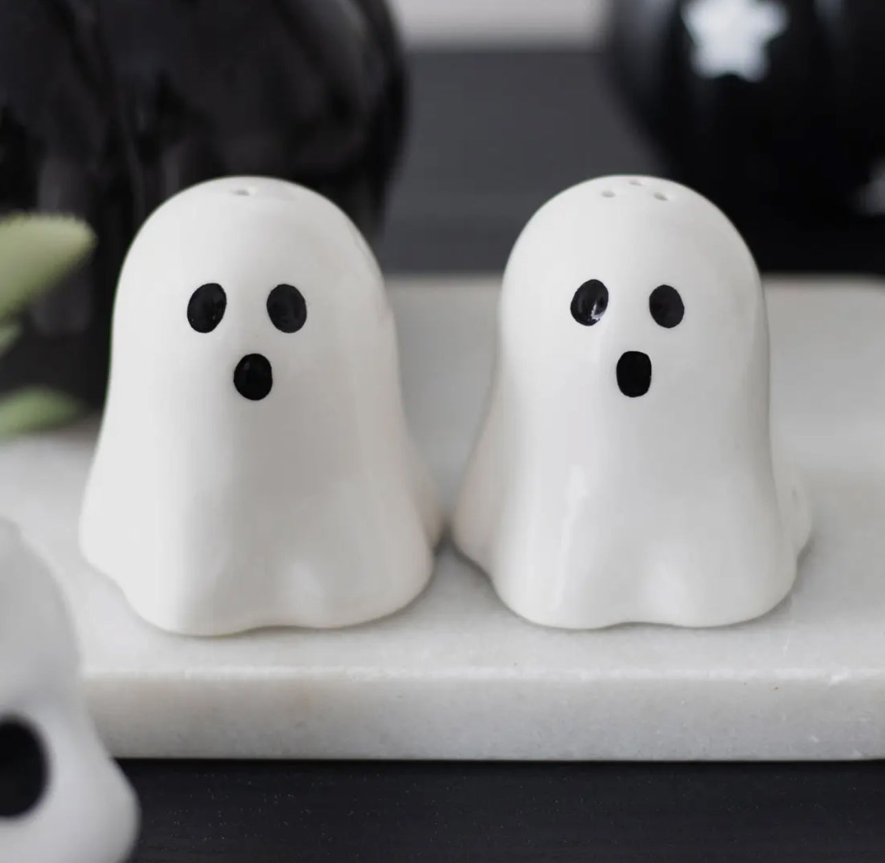 Ghost Halloween Salt and Pepper Shakers