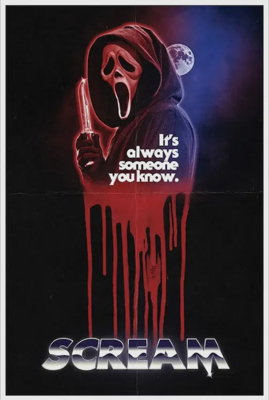 24" x 36" Scream "It's Always Someone You Know" Horror Movie Poster