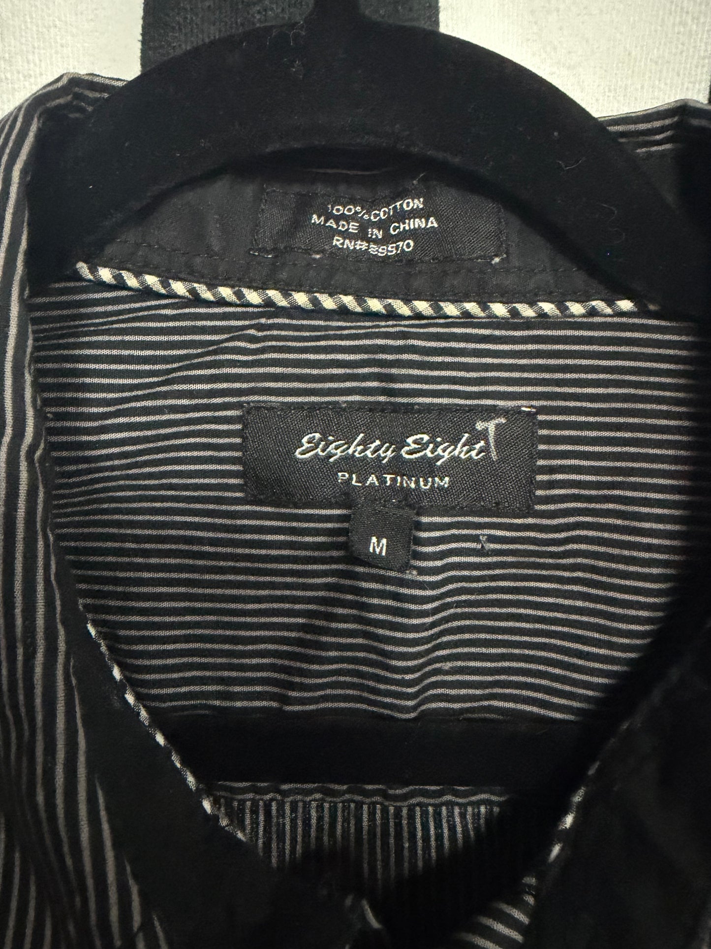 Eighty Eight Platinum Button Up- Size M