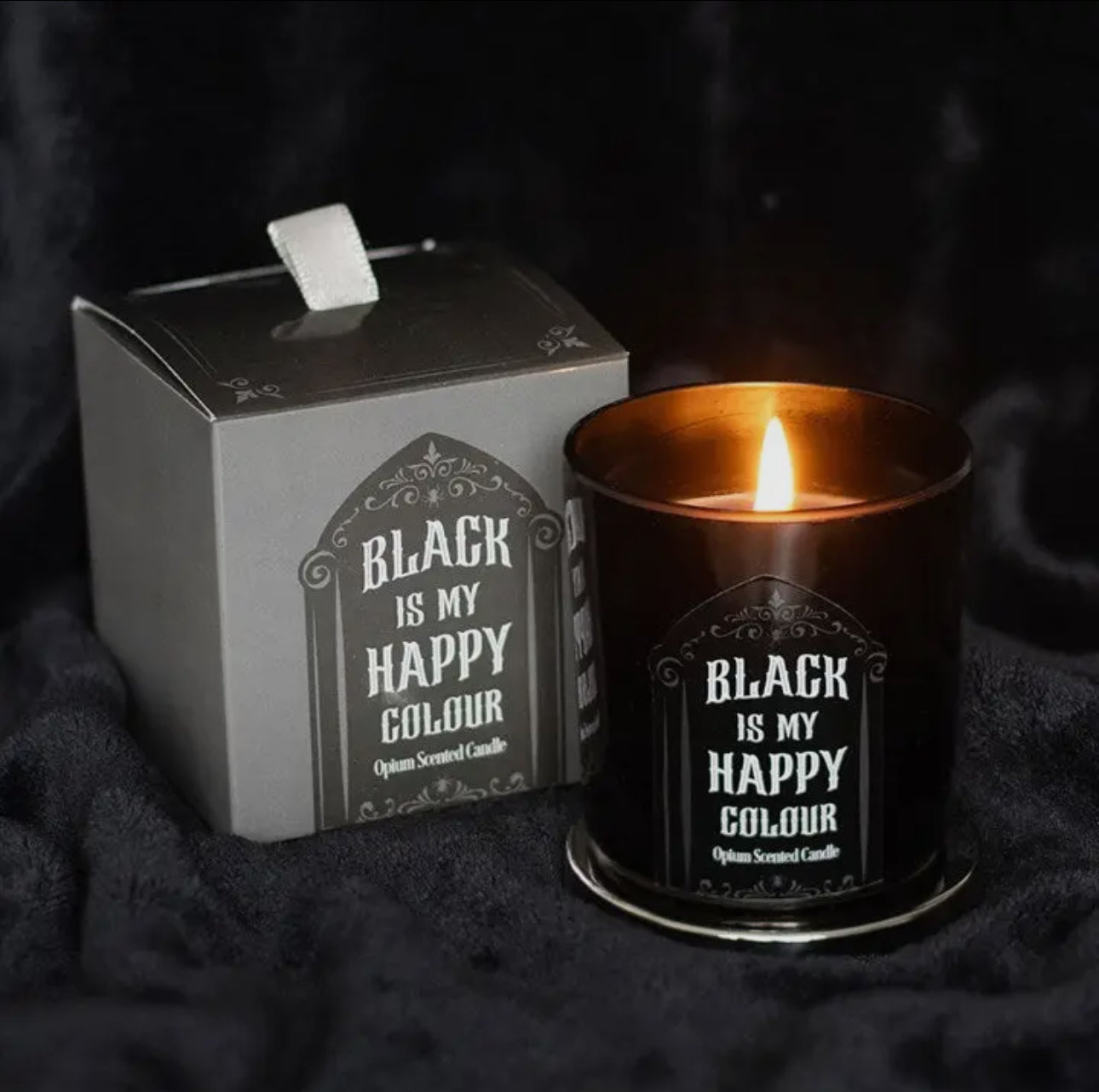 Gothic Black is My Happy Colour Opium Candles