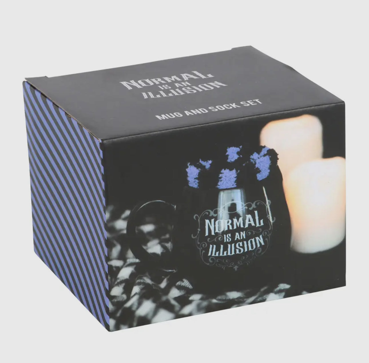 Normal Is an Illusion Gothic and Mug and Socks Set