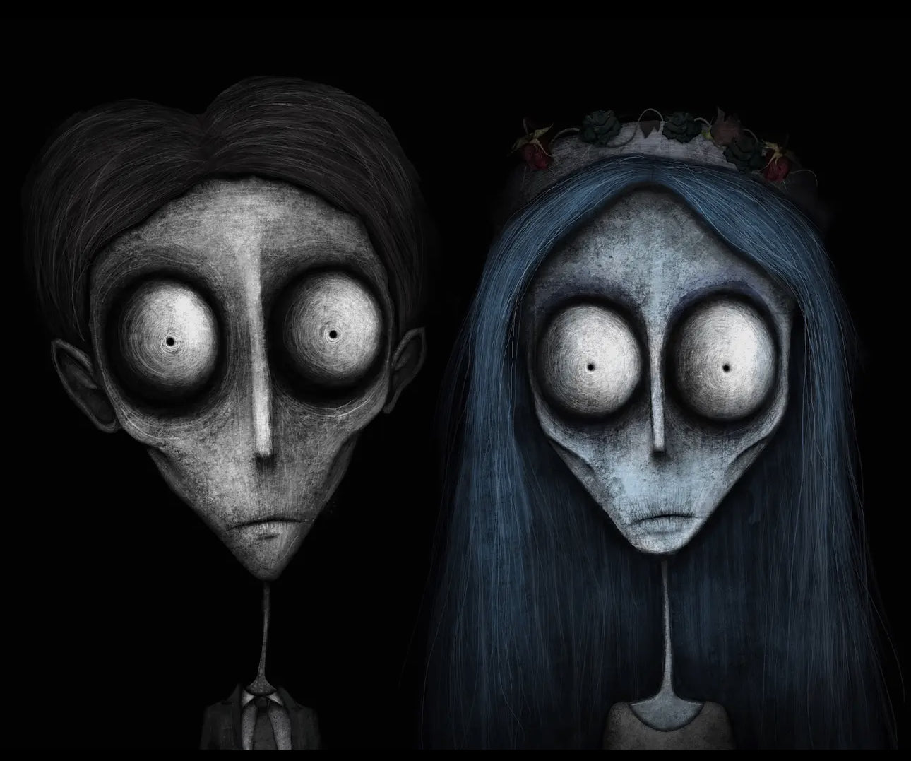 10" x 8" Corpse Bride Creeptoons Print