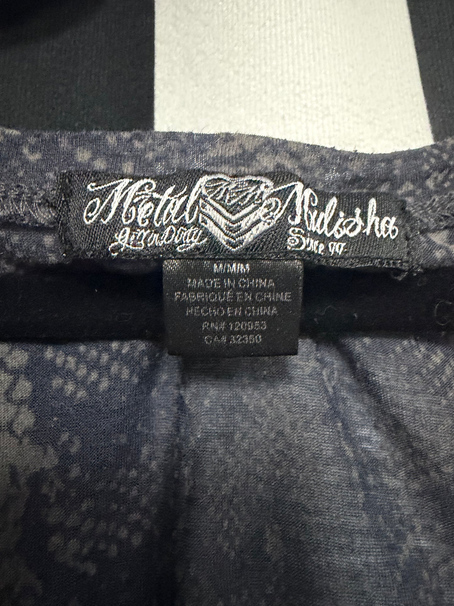 Y2K Metal Mulisha- Burnout High Low- Medium