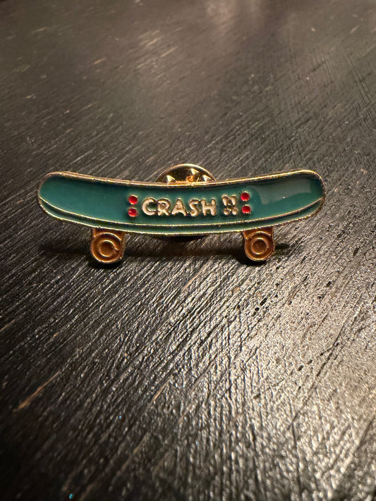 Crash Skateboard Pin