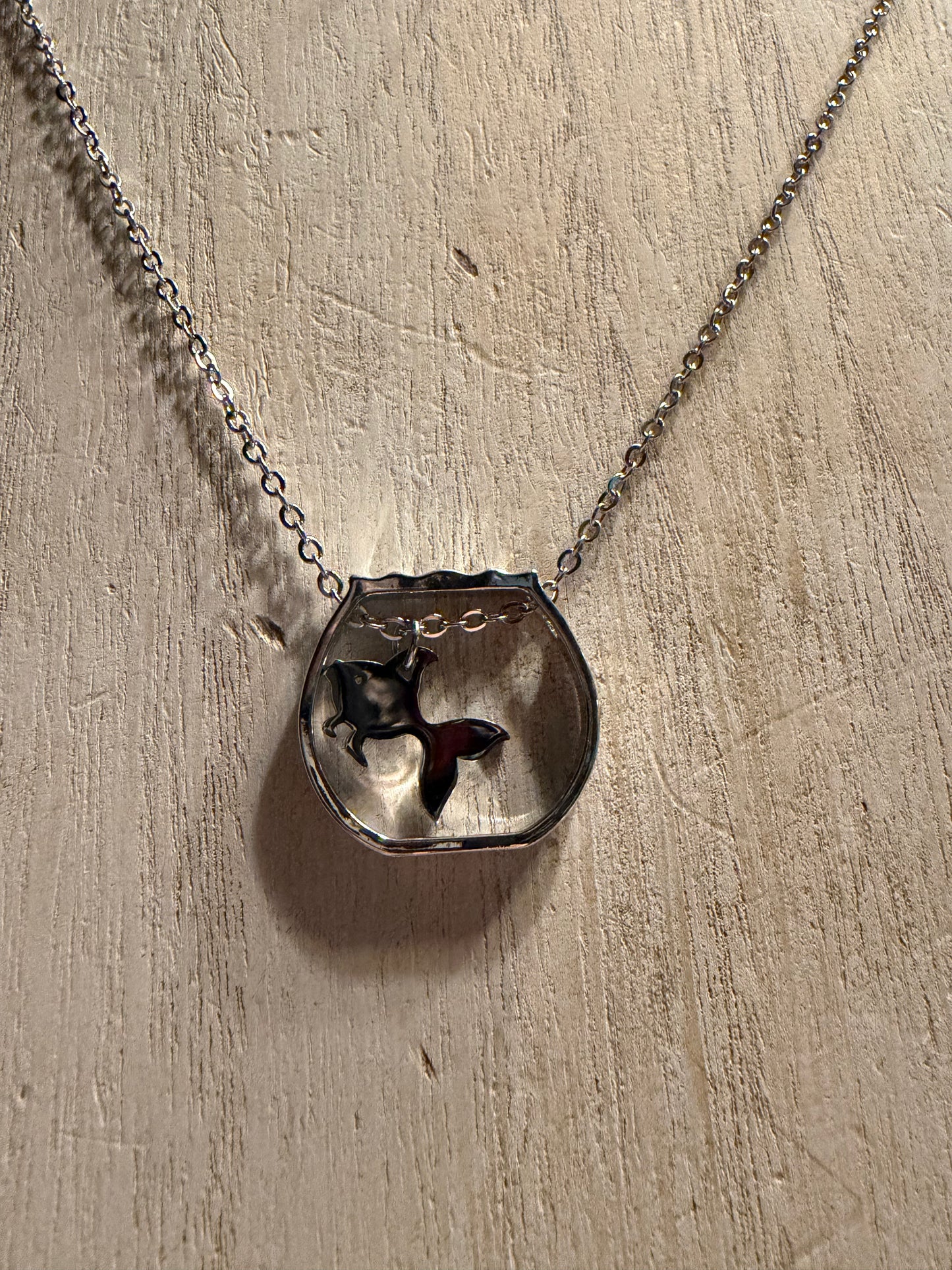 Fish in Fishbowl Necklace