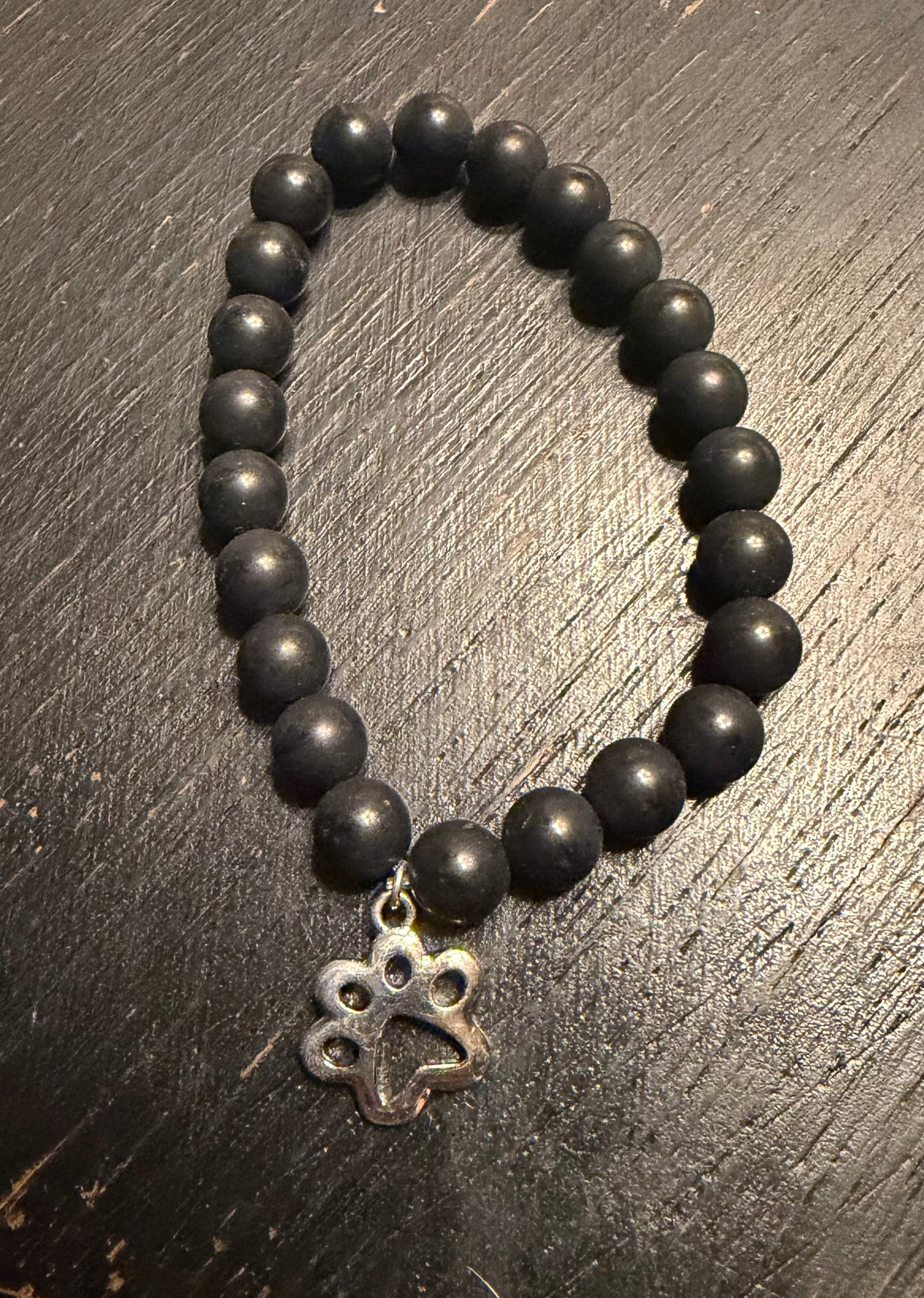 Natural Stone Paw Stretchy Bracelets