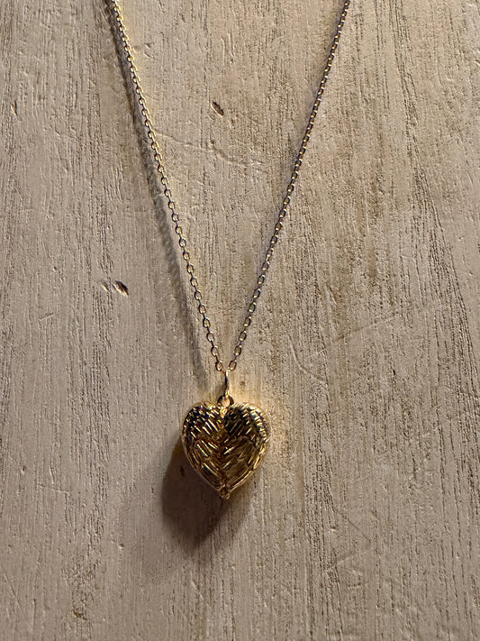 .925 Sterling Silver Gold Wings Locket