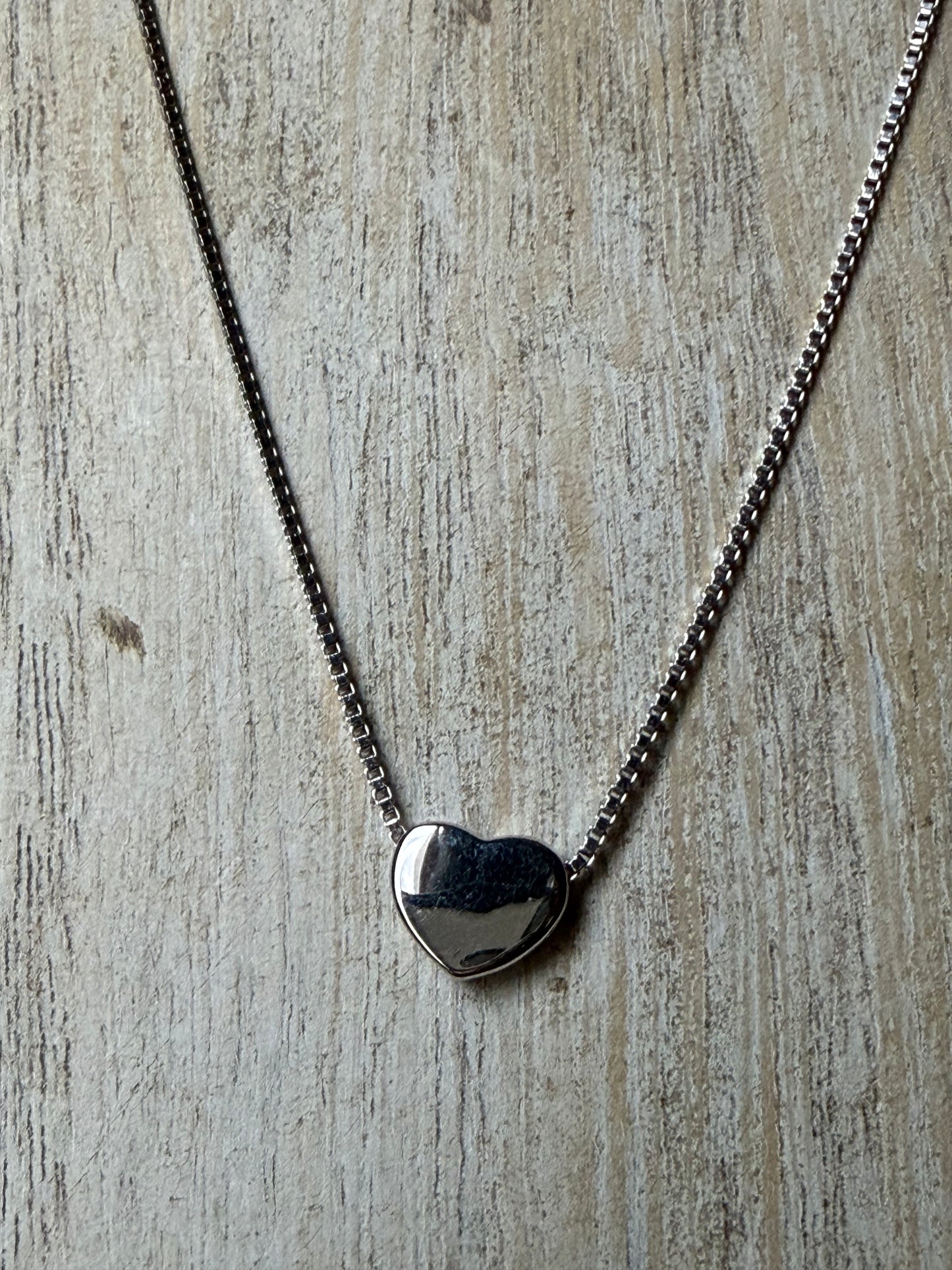 .925 Sterling Silver Dainty Mini Silver Heart