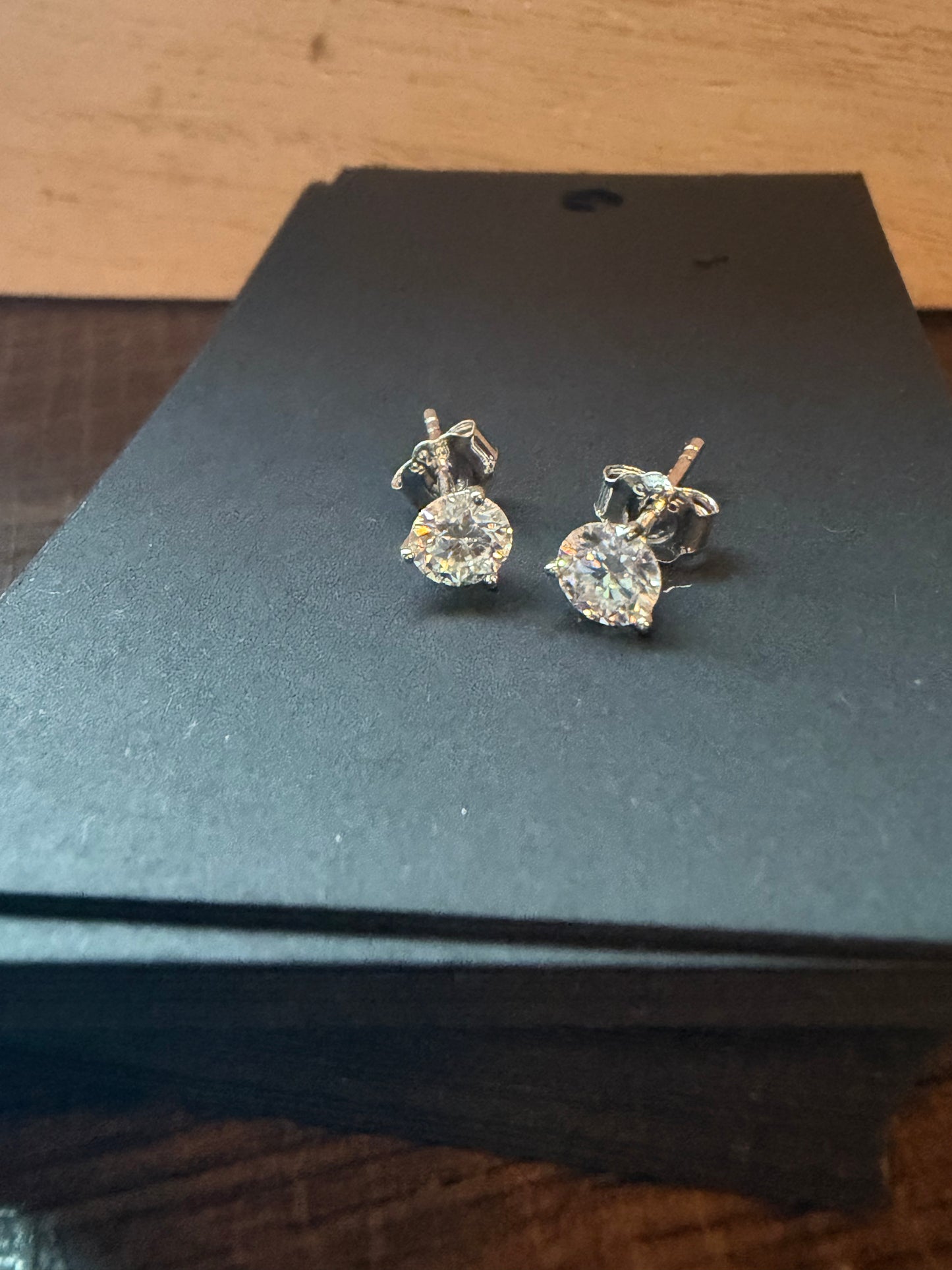 .925 Sterling Silver Classic Round 5 mm CZ Earrings
