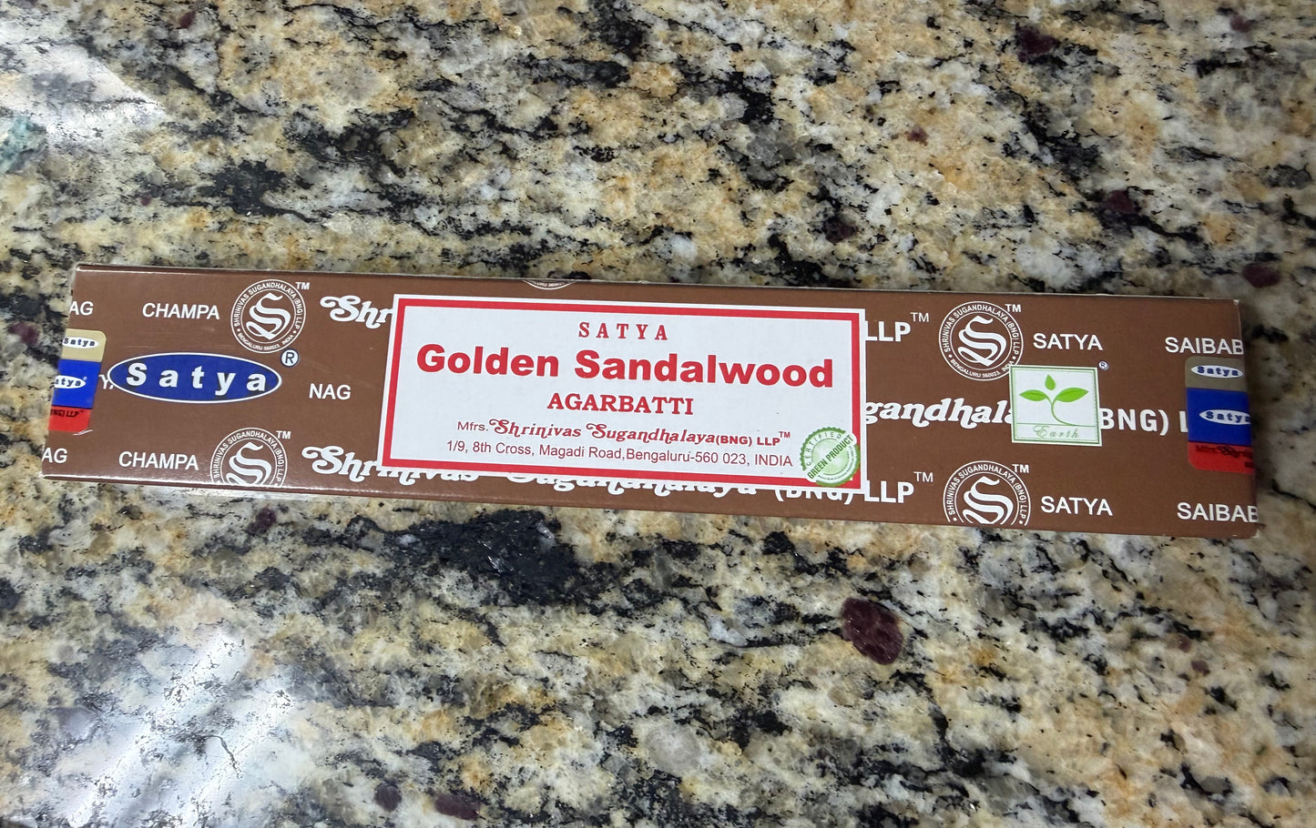 Satya Incense — Golden Sandalwood (Box of 15)
