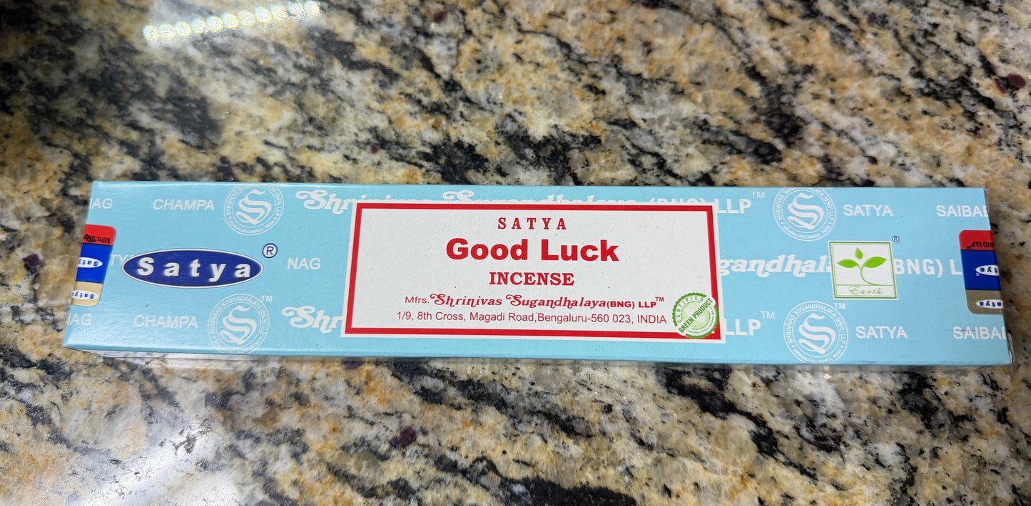 Satya Incense — Good Luck (Box of 15)