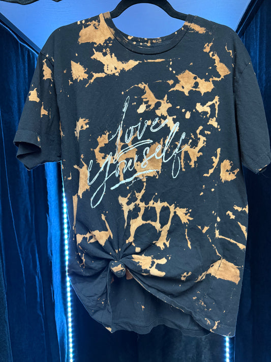 Love Yourself Tie Dye Shirt- Size Large/XL