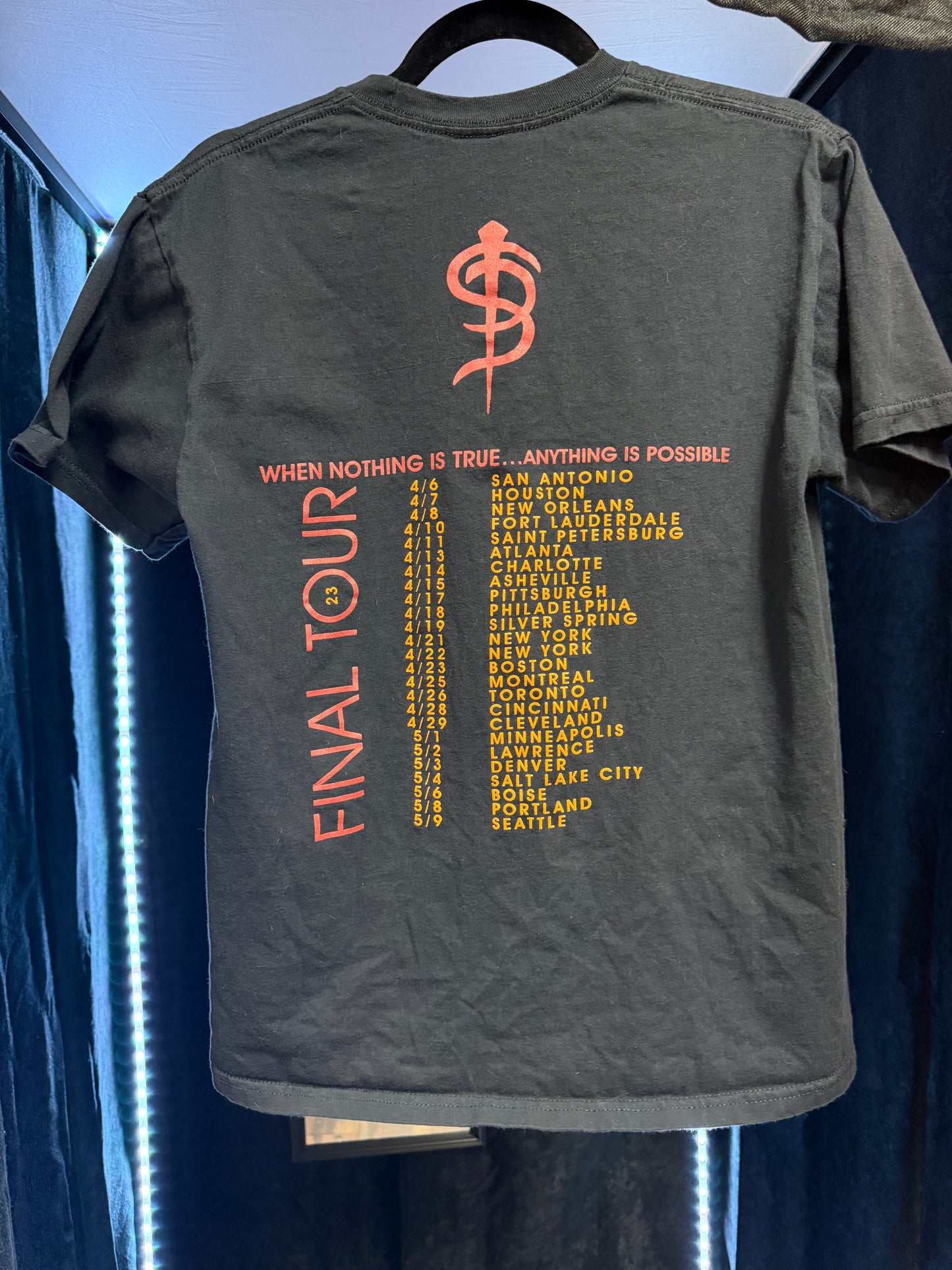 Skinny Puppy Final Concert Band Shirt- Size Large/XL