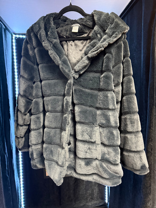 Large Plush Furry Jacket w/buttons
