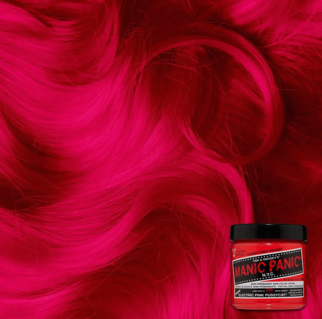 Electric Pink Pussycat - Classic High Voltage- Manic Panic