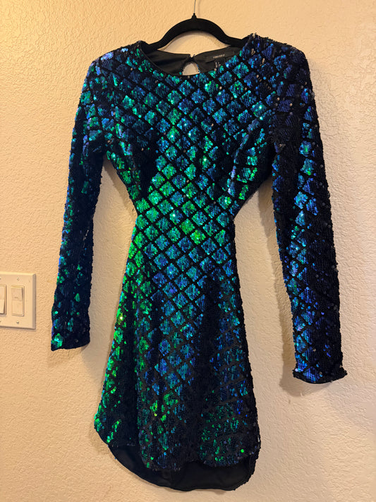 Forever 21- Mermaid Sequin Dress- Small