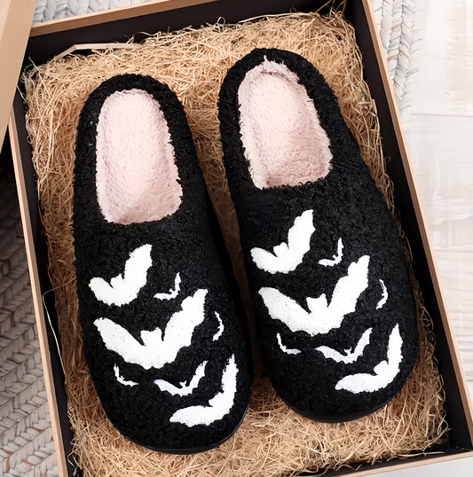 Spooky Bat Slippers