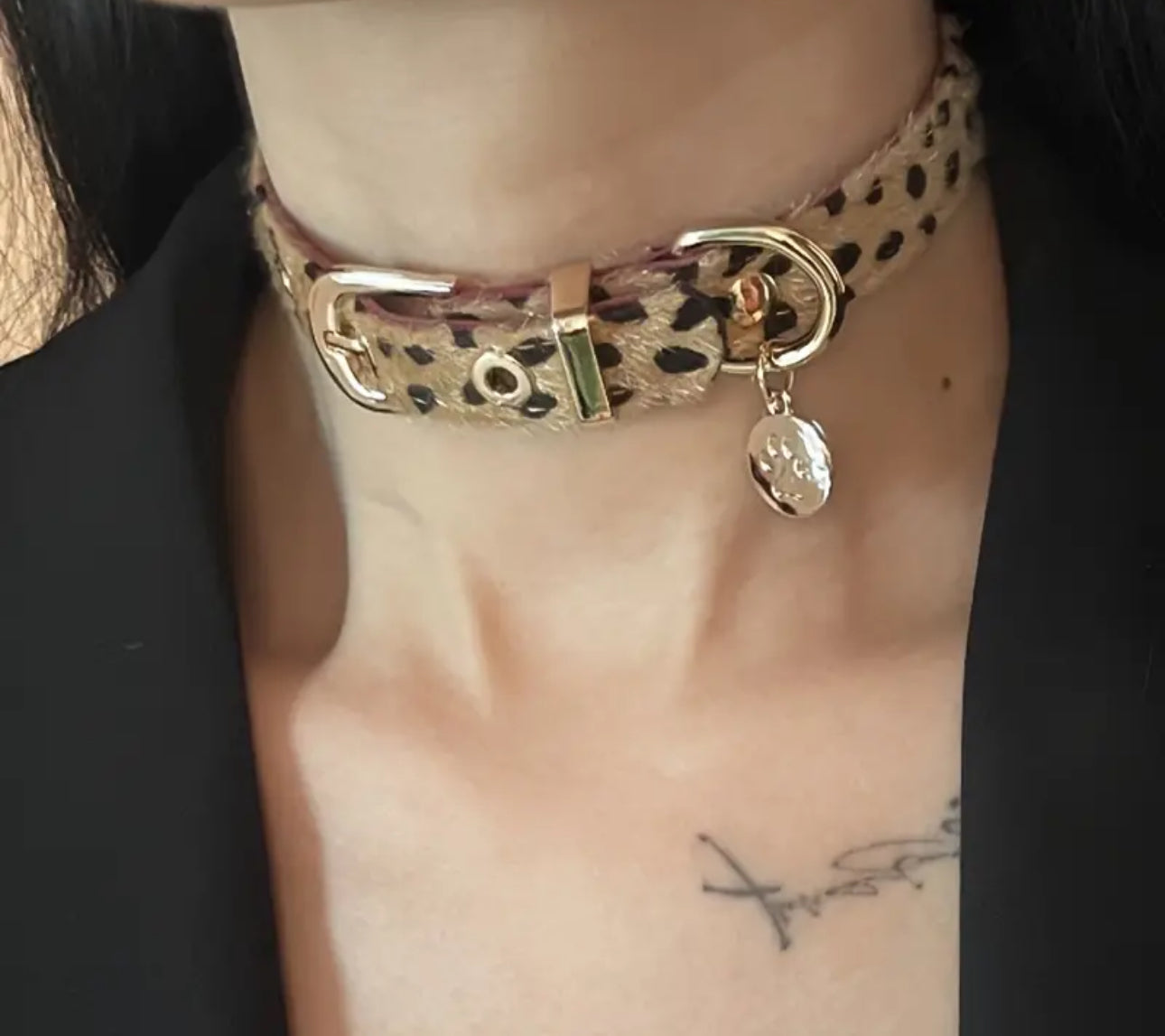 Cat Collar Leopard Chokers