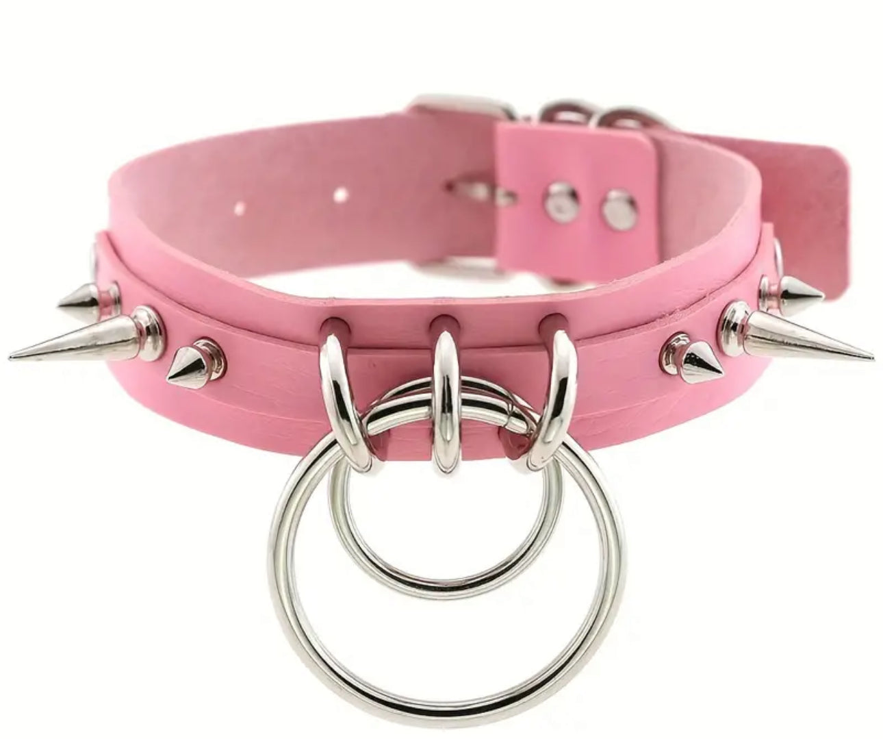 Exaggerated PU Leather Choker