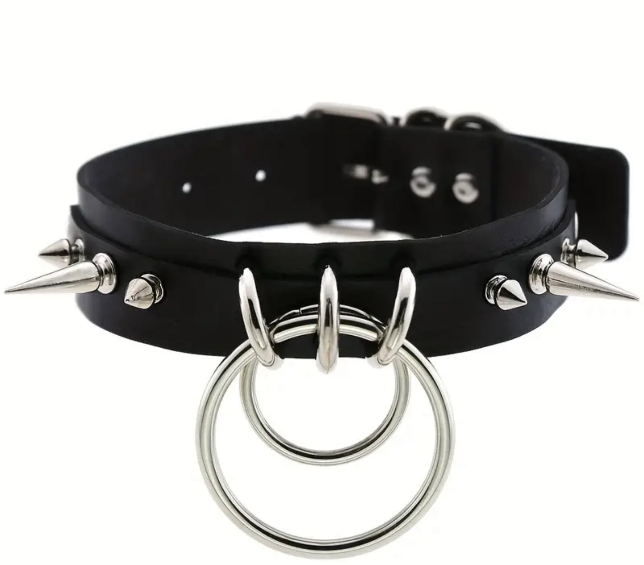 Exaggerated PU Leather Choker