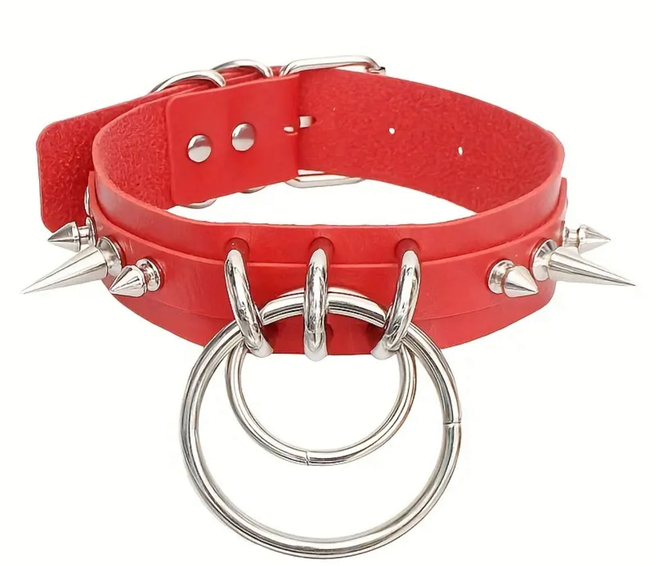 Exaggerated PU Leather Choker