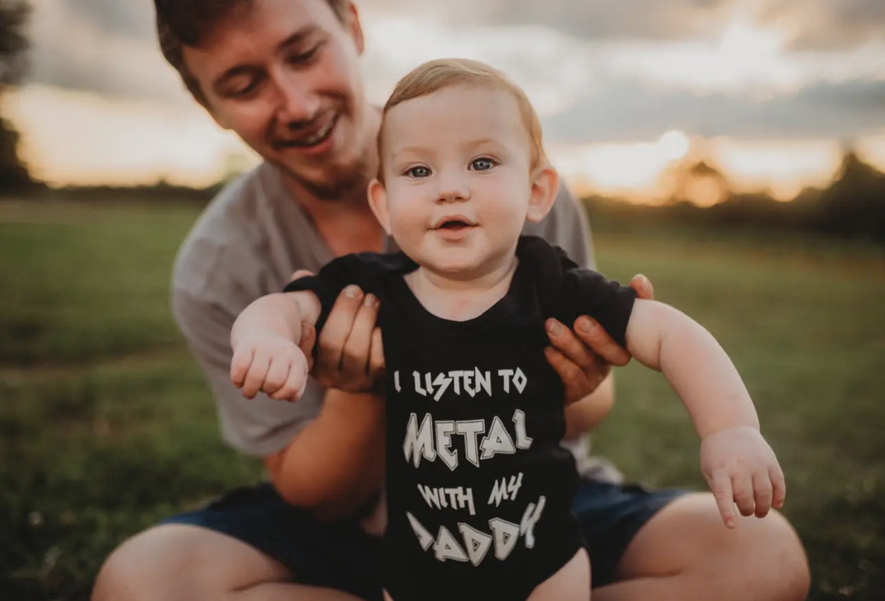 I Listen To Metal with My Daddy Onsie