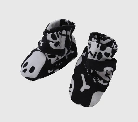 Skull & Bone Baby Booties