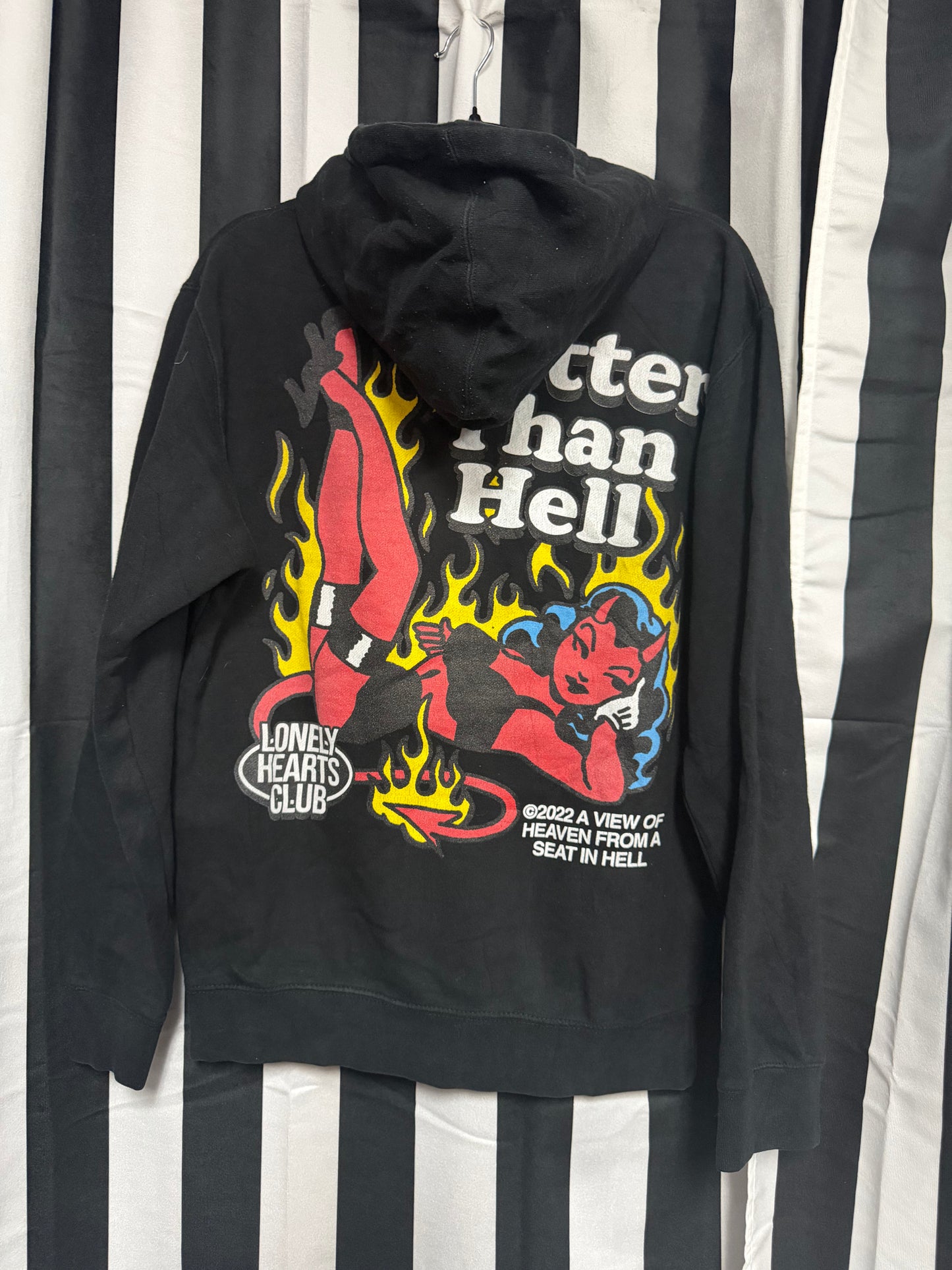 2022 Lonely Hearts Club- Hotter Than Hell Hoodie- Size S