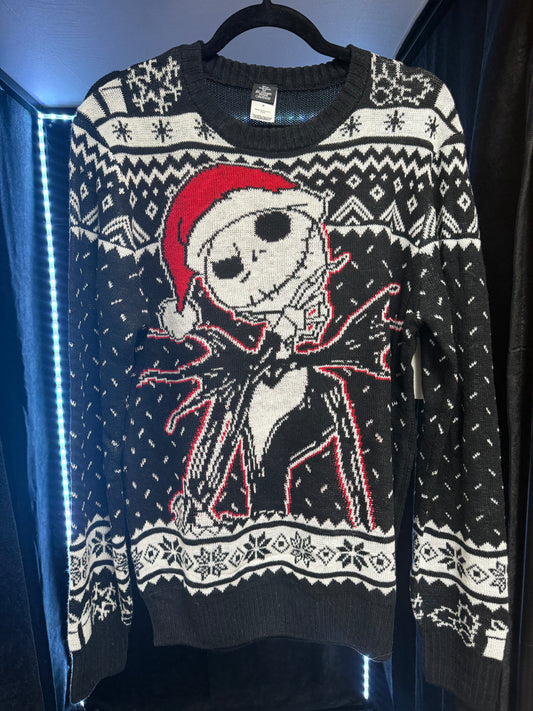 NWT- Nightmare Before Christmas Jack Skellington Sweater- Size Med
