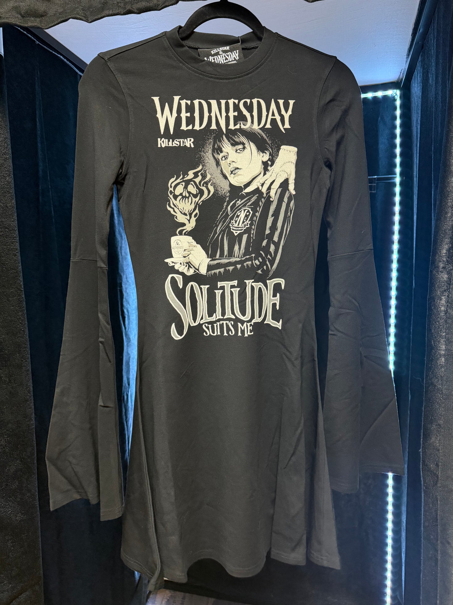 Killstar x Wednesday Adam's Collab Skater Dress- XS