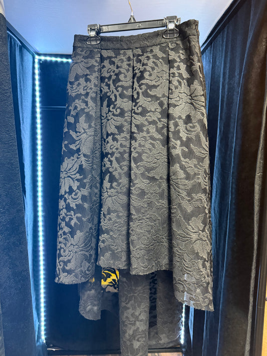 Ark & Co Gothic Black High Low Skirt- Small