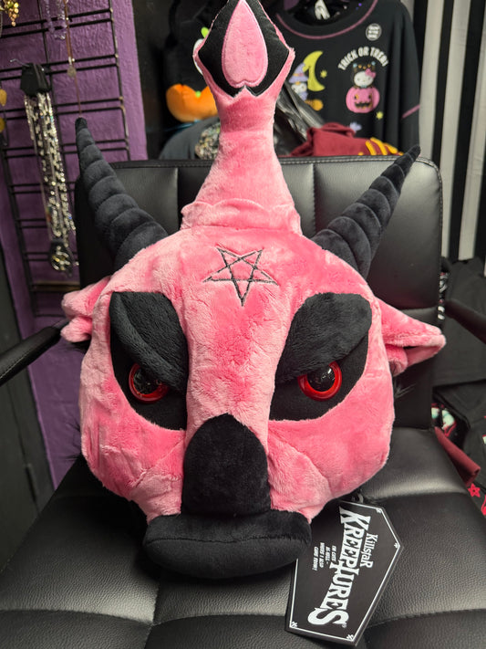 Dark Lord Pink/Black Pillow- 21" tall