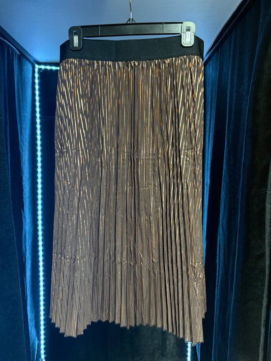 Lularoe Jill- Elegant Brown/Bronze Skirt- Large