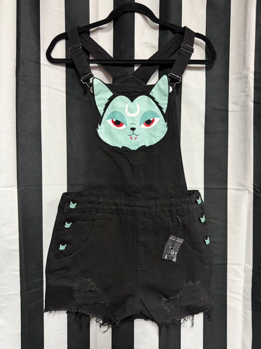 Vlad Overalls Shorts- Killstar- XS