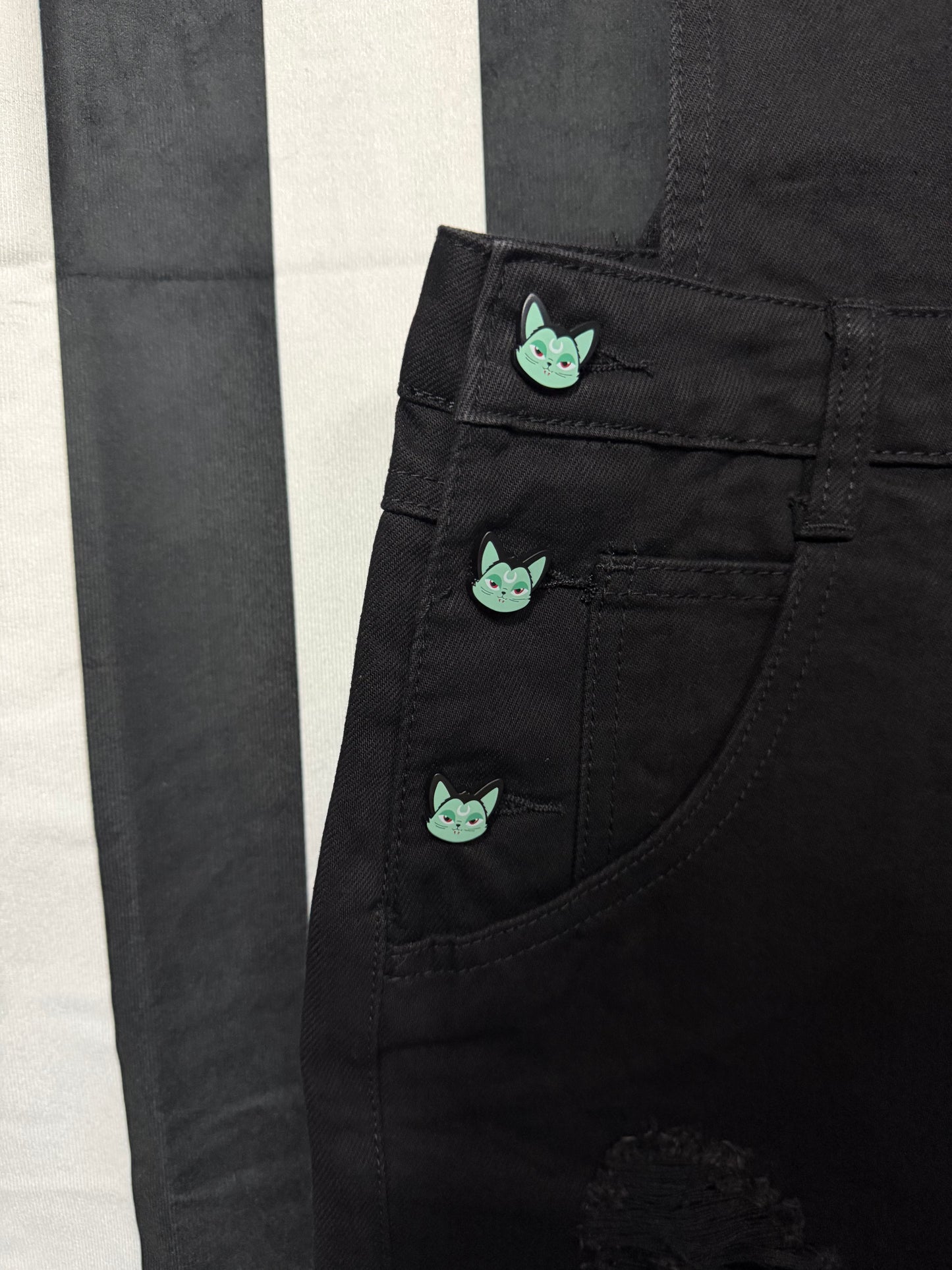 Vlad Overalls Shorts- Killstar- XS