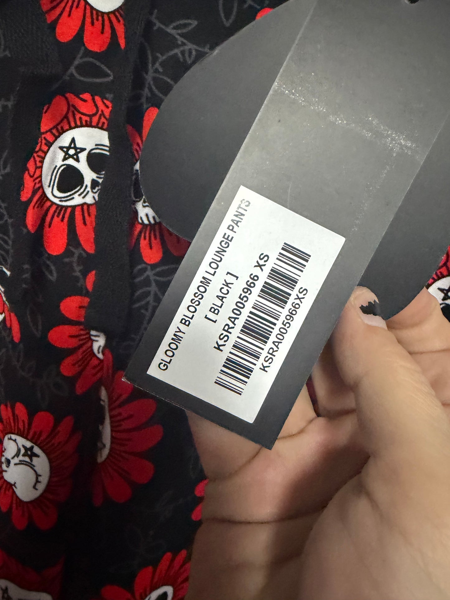 Gloomy Blossom Killstar Lounge Pants- XS