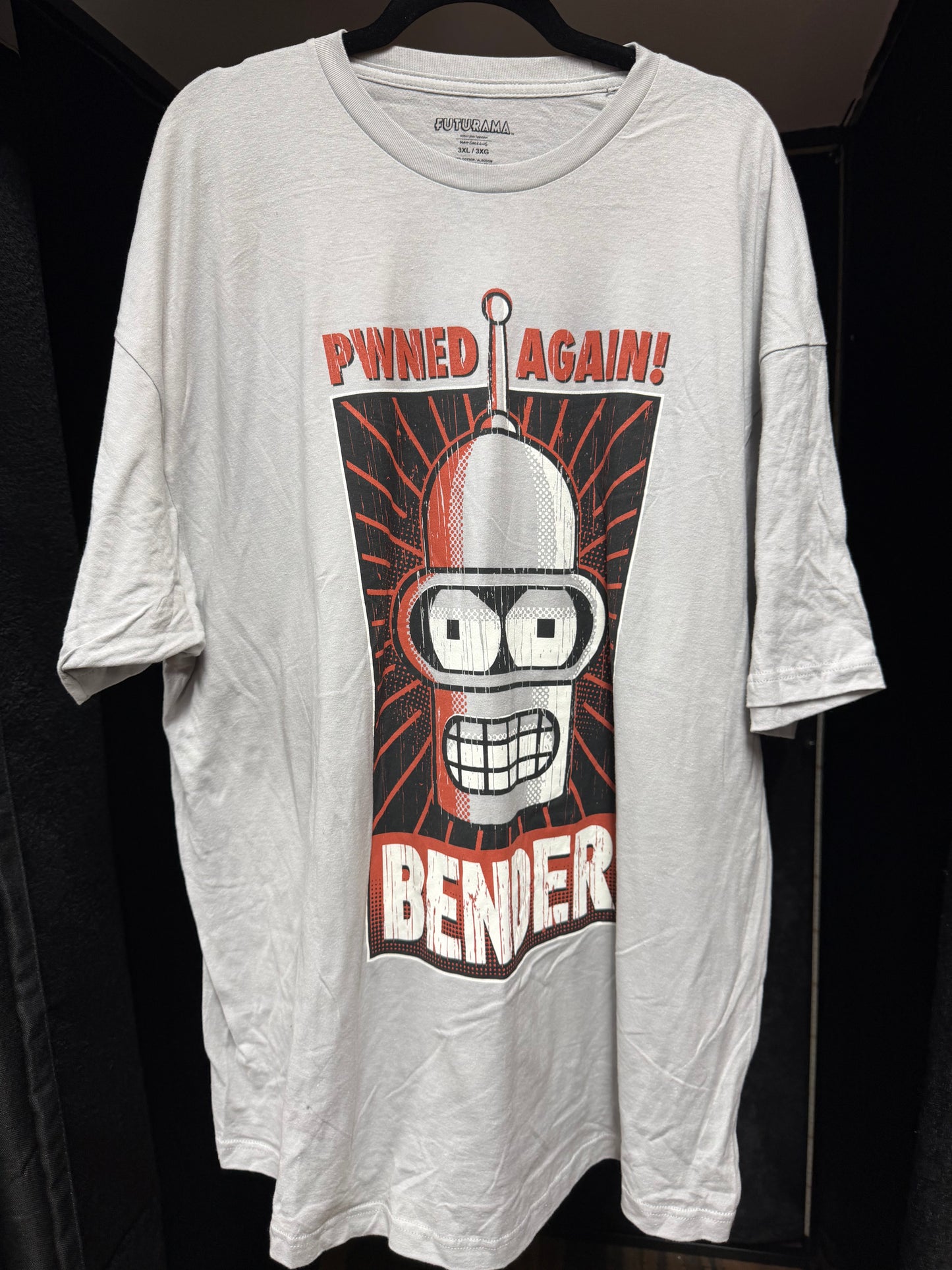 Futurama Pwned Again Bender- Size 3xl