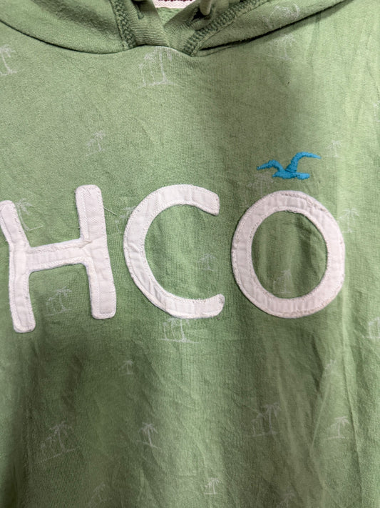 Grail Y2K Hollister Green Palm Tree Hoodie- Size XL