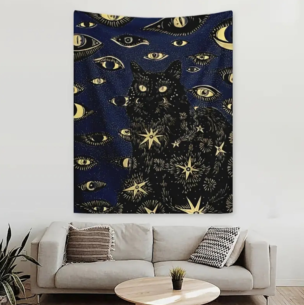 Bohemian Cat Coven Tapestry — 29 x 37