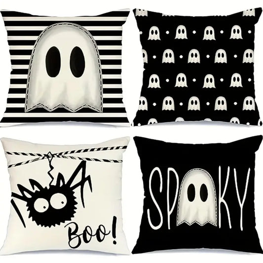 Spooky Throw Pillow Cases — 18 x 18