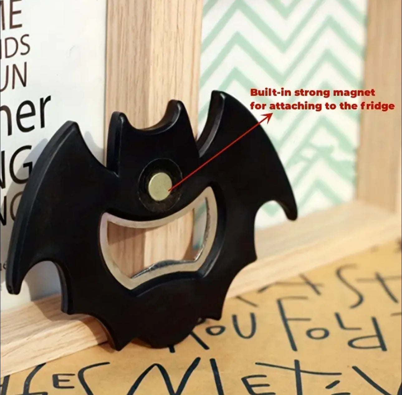 Magnetic Bat Bottle Opener