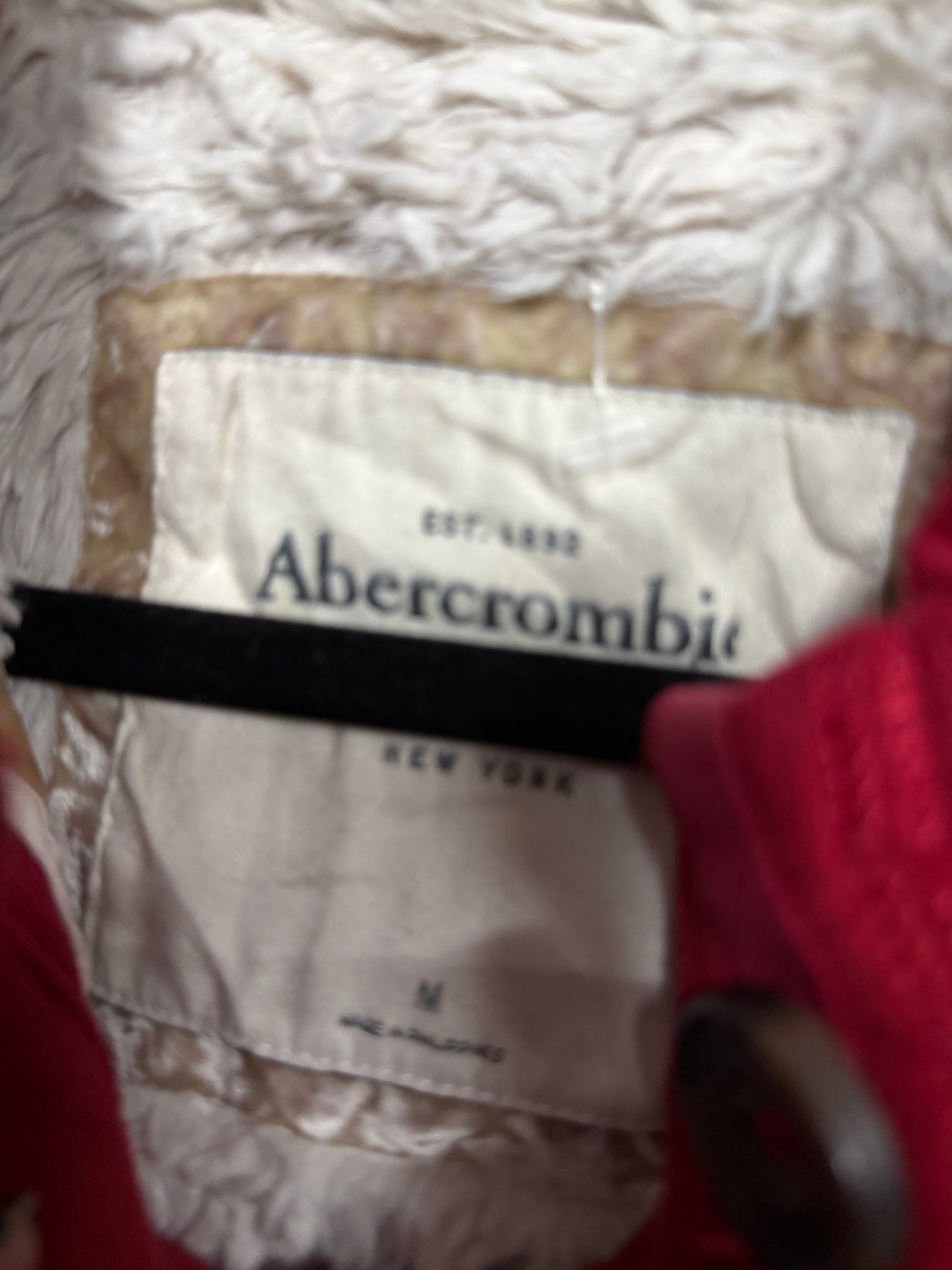 Y2K Red Abercrombie Hoodie- Size S