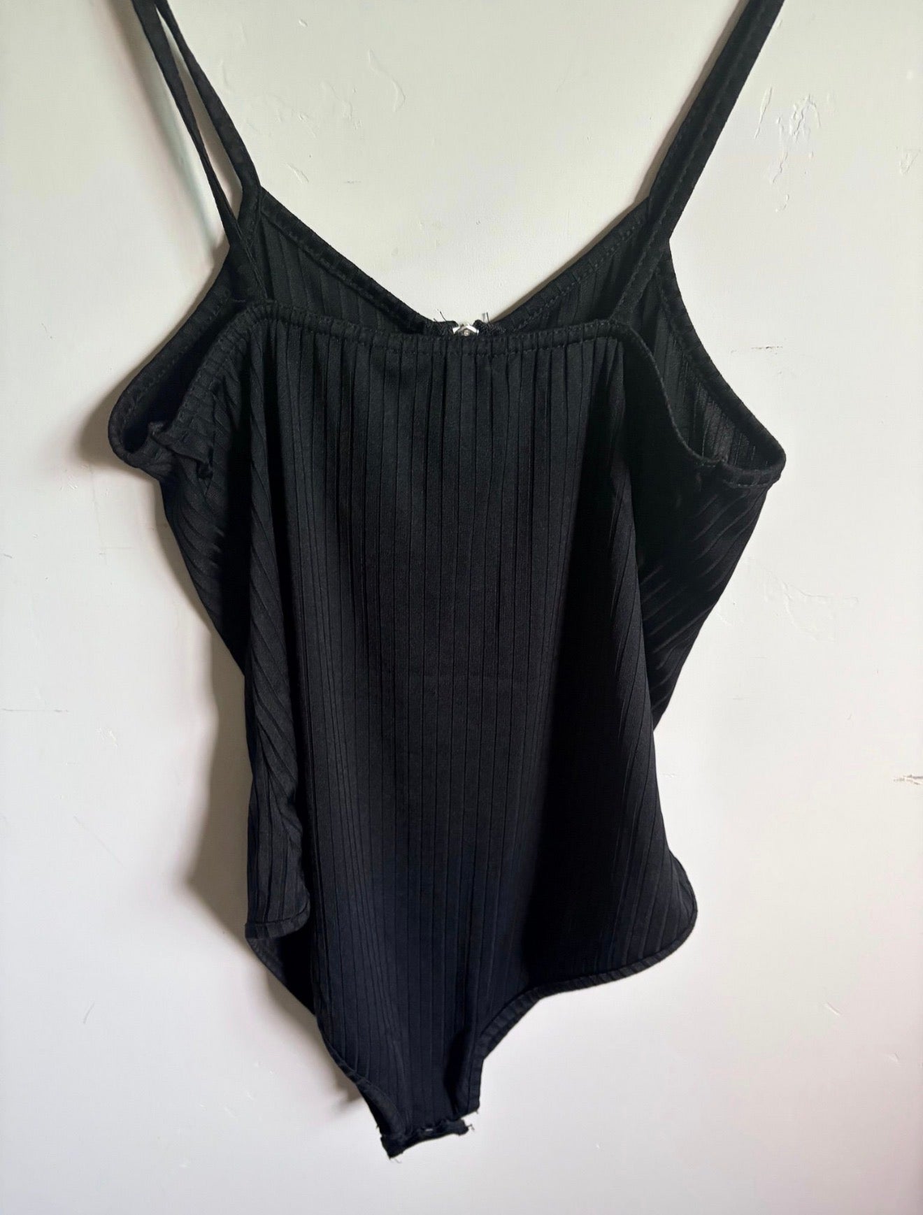 BooHoo Zipper Black Bodysuit - Size 8