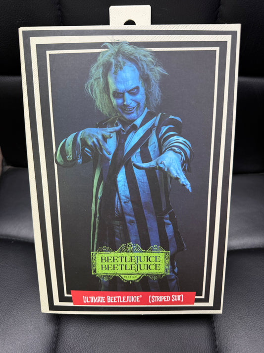 Neca-Ultimate Beetlejuice - Striped Suit Action Figure