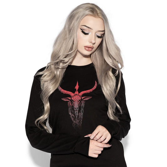 Authentic Blackcraft - The Devil Long Sleeve T-shirt-Size 2xl